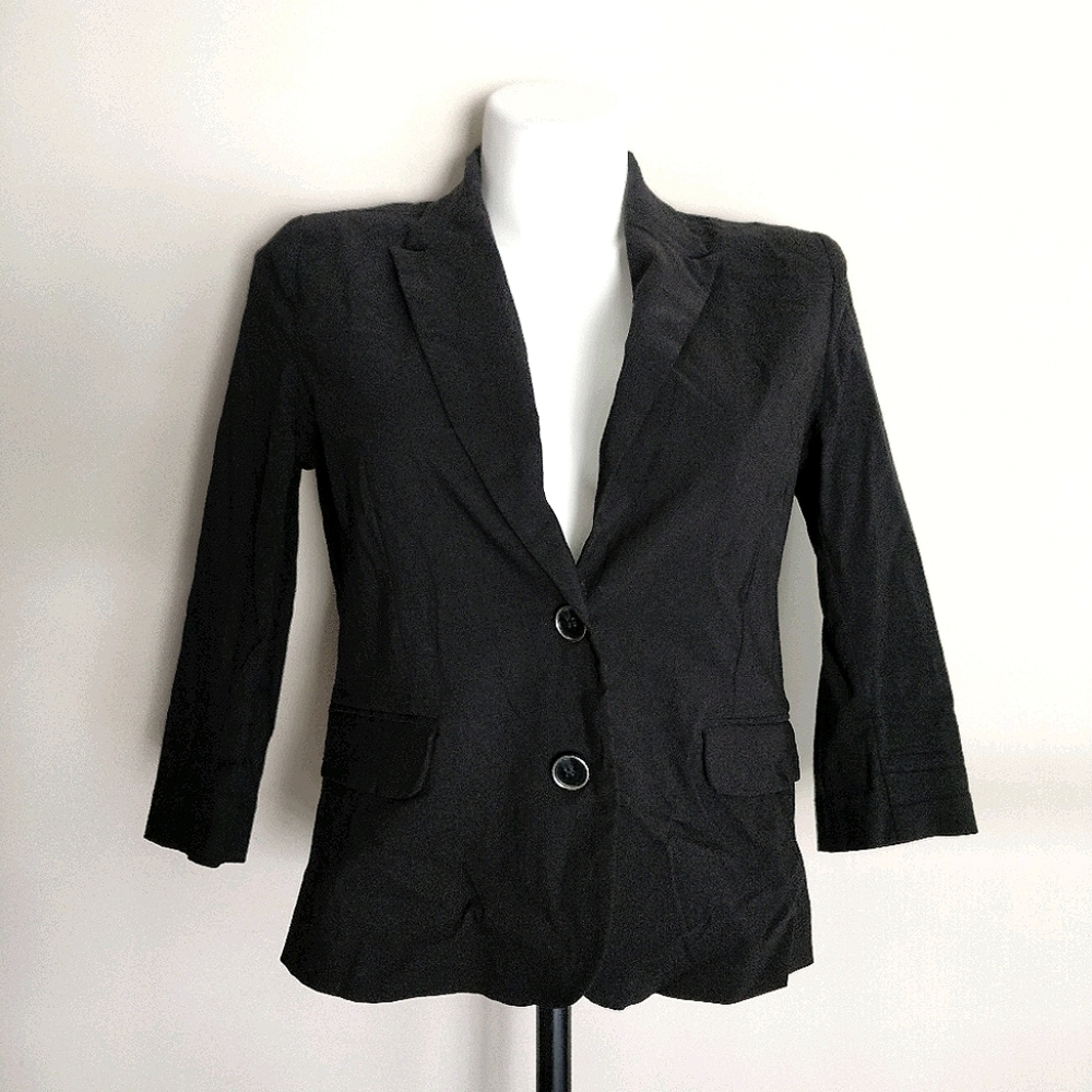 Dress Barn Black 3/4 Sleeve sz L